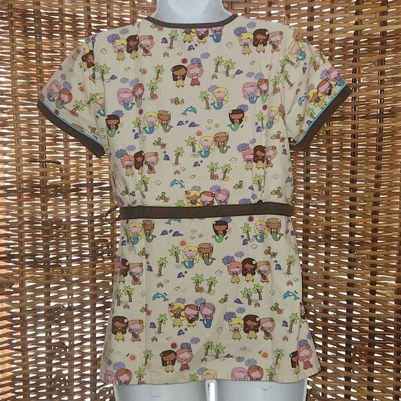 Koi by Kathy Peterson Scrub Top XS - Picture 6 of 7